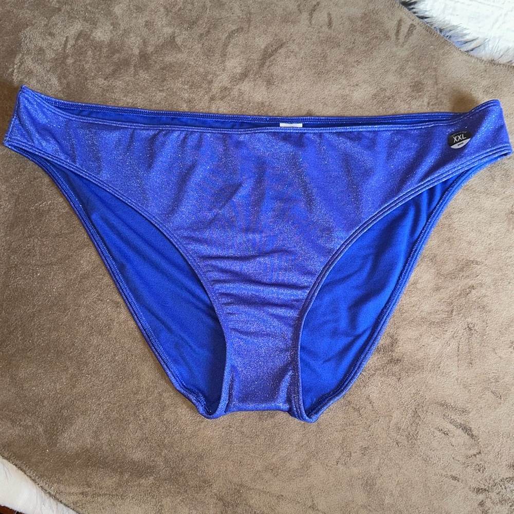 Hollister *NWOT* Women’s Blue Sparkly Bikini Bottoms
